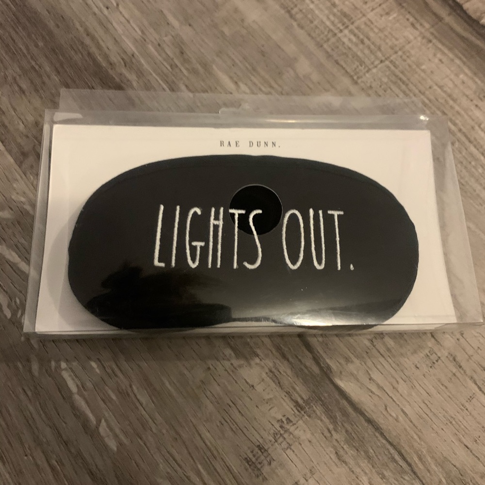 Rae Dunn Lights Out Sleep mask